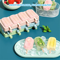 Moule à glaçons en silicone 6 bâtonnets, DIY, écologique, compatible lave-vaisselle, portable, qualité alimentaire, vente en gros, produit phare