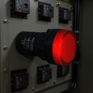 Ad22 22Ds Voyant lumineux 220V AC LED rouge à montage sur panneau - Product Image 3