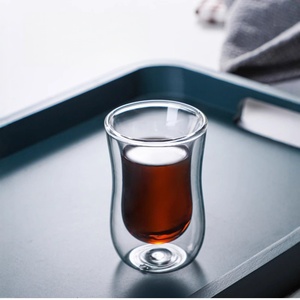 Tazas de Café Pequeñas y Bonitas de 80 ml, Vaso de Vidrio de Borosilicato Alto para Beber Café, Agua, Jugo, Bebidas, Uso Doméstico - Product Image 4