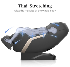 Modern Soft Zero Gravity Shiatsu Massage Chair with Full Body <b>Recliner</b> SL-Track Bluetooth Speaker - Product Image 2