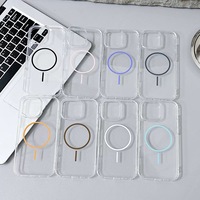 Funda Transparente Magnética de TPU y PC para Teléfono Móvil, Compatible con Carga Inalámbrica, para iPhone 18 17 16 15 14 13 Pro Max