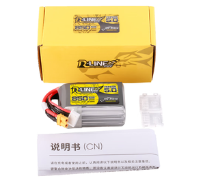 แบตเตอรี่ Tattu R-Line V5.0 150C FPV Lipo พร้อมเทคโนโลยี Al boehmite สำหรับคอปเตอร์สี่ใบพัดนักแข่งรถมืออาชีพ - Product Image 5