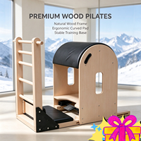 Commercial Studio Grade Pilates Ladder Barrel Adjustable Reliable Timber Formation For Professional Pilates Training Venue