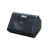 COOLMUSIC Batterie électronique 80 watts avec amplificateur de batterie pour woofer de 10 pouces 2 entrées