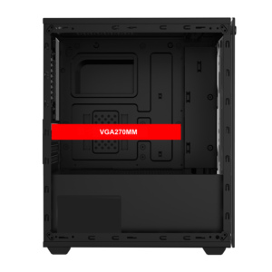 Hot bán tùy chỉnh với cung cấp điện Micro ATX văn phòng Máy tính để bàn màu đen trắng OEM RGB người hâm mộ Gamer gabinetes PC - Product Image 2