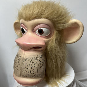 ปรับแต่งหน้ากากลิงน่ารักแบบเต็มหัวสัตว์ปากใหญ่คอสเพลย์คอสเพลย์ยางตลกงานคาร์นิวัลงานปาร์ตี้ - Product Image 1