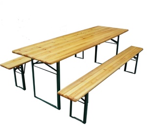216, manifattura in legno pieghevole tavolo da birra Set/tavolo da birra e panca/giardino in legno/<span class=keywords><strong>Patio</strong></span>/tavolo da esterno - Product Image 5