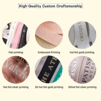 Rubans cadeaux holographiques de luxe, rubans en gros-grain et satin personnalisés avec logo imprimé en relief 3D, pour anniversaires et événements