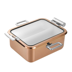 Calentador de Comida Buffet, Juego de Recipientes Rectangulares de Acero Inoxidable Eléctricos de 5L para Restaurante, Hotel, Catering y Fiestas - Product Image 6