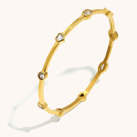 Bracelets de luxe en or 14K/18K non ternissables avec diamants taille marquise pour cadeau unisexe
