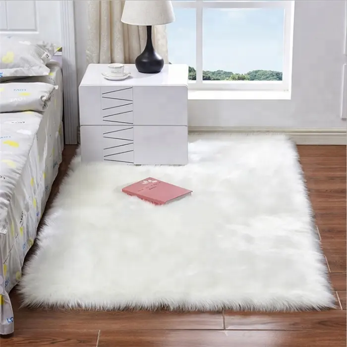 Hot sale faux fur tapete e tapetes para sala de estar shaggy crianças esteiras alta qualidade shaggy tapetes