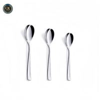 Cuillère à dîner élégante haut de gamme en métal poli miroir pour la maison et les restaurants, cuillère à dessert, à thé et à café en acier inoxydable