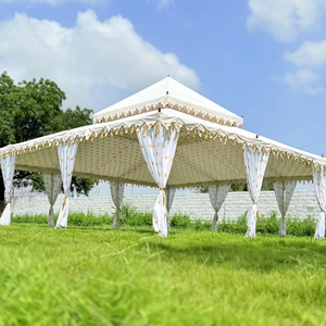 เต็นท์พรีเมียมทรงพระราชวังพร้อมม่านตกแต่งสำหรับงานแต่งงานและจัดงานในสวน - Product Image 1