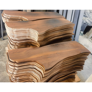 Pavimento in legno di noce di lusso su misura Hotel di lusso moderno anticato Look Click-Lock installazione antica forma irregolare per camere da letto - Product Image 4