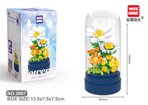 Dollartoys Promotie 1 Dollar Mini Bouwstenen Set 9 Bloem Baksteen Boeket Rozen Bouw Speelgoed Met Vitrine - Product Image 6