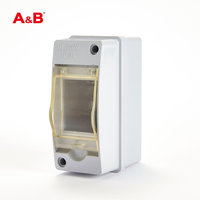 Boîtier de distribution MCB A&B HT 2 voies, 8 prises 20A, montage en surface extérieur, étanche, en plastique, équipement de distribution d'énergie