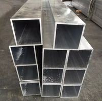 Profilés en aluminium de qualité supérieure, tubes rectangulaires creux en alliage structurel, taille personnalisée 2x2, services de pliage, découpe et soudage
