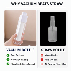 Bouteille vide à pompe airless personnalisée OEM ODM en gros, rechargeable, pour voyage, lotion, soins de la peau, cosmétiques 15ml 30ml 50ml - Product Image 4