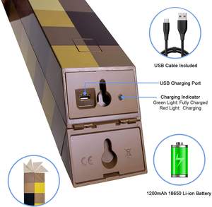 Thay đổi màu sắc chai Đồ chơi mô hình sạc Torch đèn LED ánh sáng ban đêm - Product Image 5