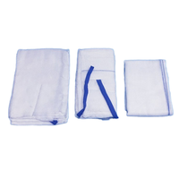 Tampons abdominaux en éponge chirurgicale absorbante de gaze à consommables médicaux avec consommables chirurgicaux stériles à bande bleue
