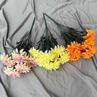 PT-CH008 Dahlias artificiels en soie rose, vente chaude, en vrac, multicolores, tendance, pour décoration DIY