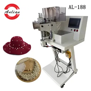 Double riveting heads pearl punching machine four claw nail and pearl drilling machine