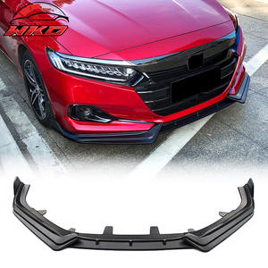 Protector de Parachoques Delantero para Honda Accord 2021-2022, Estilo IKON V1, 3 Piezas, PP Negro Mate, Difusor, Protector de Mentón - Product Image 1