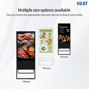 Pantalla Digital de 43 Pulgadas, Señalización Digital Portátil para Interiores/Exteriores, Pantalla LCD Publicitaria, Promoción de Restaurantes y Menú Electrónico - Product Image 2