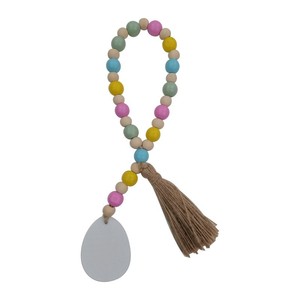 Guirnalda de Cuentas de Madera Estilo Rústico con Borlas para Decoración de Pared, Manualidades, Joyerí<span class=keywords><strong>a</strong></span> y Juguetes para Navidad y el Dí<span class=keywords><strong>a</strong></span> de la Independencia - Product Image 4