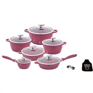 Cookware 18 Pieces Non Stick Die-cast Aluminium Pot Cookware Set For Induction Stove