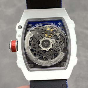 Reloj Mecánico de Fibra de Carbono de Lujo Nuevo y de Alta Calidad de Fábrica RM, RM67-02 – Movimiento Tourbillon Esqueleto - Product Image 5