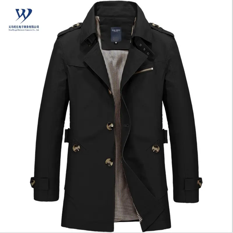 Jackets For Men 2021 Fashion Wind Breaker Windbreaker Trench Coat Winter Men Long Coat