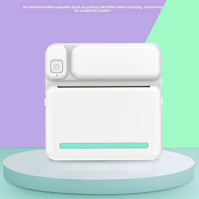 Student Pocket Mini Thermal Printer Error-Correction USB Interface 200dpi Resolution Instant Printing Portable