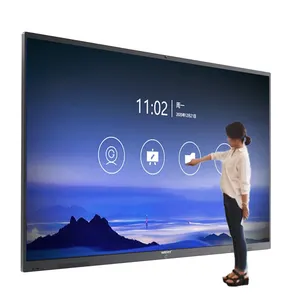 55 65 75 85 86 98 110 Inch Pen Finger Touch Interactive Flat Panel 4k Lcd Digital Interactive Smart Boards for Schools Teaching