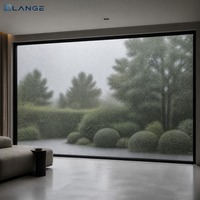 Ventana Fija de Aluminio LANGE de Lujo con Triple Cristal y Protección Contra Huracanes para Casa o Villa