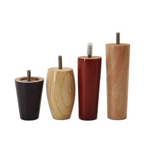 Mobili di fabbrica originali gambe del divano rotonde in legno piedini quadrati dell'armadio tavolino gambe del letto in legno di gomma VT-03.175-1 - Product Image 4