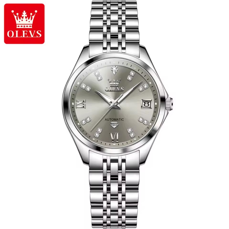 gray dial silver strap