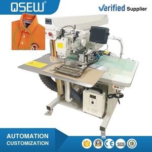 QS-3020-M Apparel <b>Machine</b> Pattern Template T Shirt Placket Front Sewing <b>Machine</b> Polo Shirt Front Fly Closing Sewing <b>Machine</b> - Product Image 1