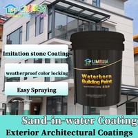 Revêtement sableux à l'eau avec texture marbrée et résistant aux taches par Limeijia pour bâtiments de bureaux avec guide de construction