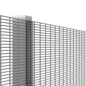 BOCN Durable Hot Dipped Galvanized High Security Dense Mesh Fence Panels 358 Anti Climb Fence With Clear View