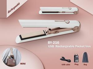 Изготовленный На Заказ перезаряжаемая Беспроводная Путешествия Мини выпрямления волос Корабль из США Портативный 2 в 1 беспроводной электрический выпрямитель для волос - Product Image 4