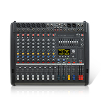Console de mixage compacte PowerMate 600-3 à 8 canaux avec amplificateur 2x1000W, USB 24 bits 96 kHz pour sonorisation en direct, scène et studio