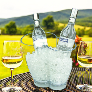 Trung Quốc Bán Buôn 5L Hộp Đêm Khách Sạn Rõ Ràng Acrylic Nhựa Bia Vodka Rượu Sâm Banh Ice Bucket Cooler - Product Image 3