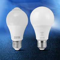 Lampes Led E27, 3, 5, 7, 9W, raccord 220V, capteur sonore, éclairage à Induction, capteur de mouvement PIR, capteur Radar, ampoules
