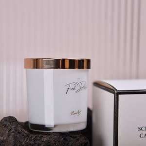 เทียนหอมกลิ่นมะพร้าวธรรมชาติเป็นมิตรต่อสิ่งแวดล้อมเทียนหอมระเหยขี้ผึ้งถั่วเหลืองทำด้วยมือสำหรับผ่อนคลายของตกแต่งบ้าน - Product Image 3