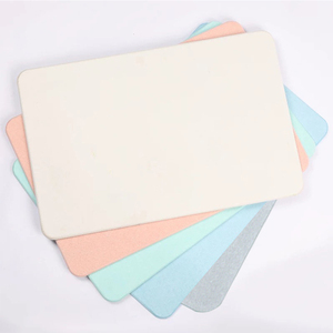Tapis de bain en pierre FIGOO - Tapis de <span class=keywords><strong>douche</strong></span> personnalisé en terre de diatomée, antidérapant, super absorbant, séchage rapide, <span class=keywords><strong>dalle</strong></span> en silicone pour <span class=keywords><strong>sol</strong></span> de salle de bain - Product Image 6