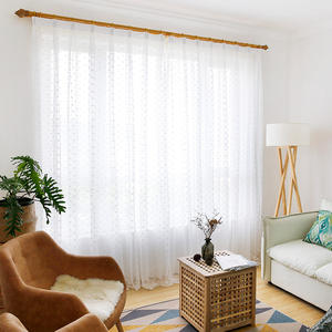 Innermor Morbido Bianco <span class=keywords><strong>Tende</strong></span> <span class=keywords><strong>Bambini</strong></span> Tenda per la <span class=keywords><strong>Camera</strong></span> dei <span class=keywords><strong>bambini</strong></span> Tenda Del Voile Ready Made per Soggiorno di Figura di Amore Ordito di lavoro a maglia - Product Image 3