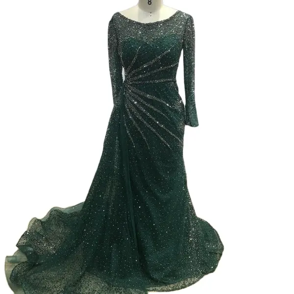 Женское вечернее платье с длинным рукавом, 2024