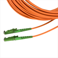 E2000 APC to E2000 APC OM2 Simplex Fiber Optic Patch Cord 50/125 Low Insertion Loss Optical Jumper Cable Custom Length