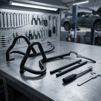 Pièces de modification de moto en gros, barre de protection moteur en acier à haute teneur en carbone, protection de cadre moteur, fourniture d'usine chinoise OEM ODM